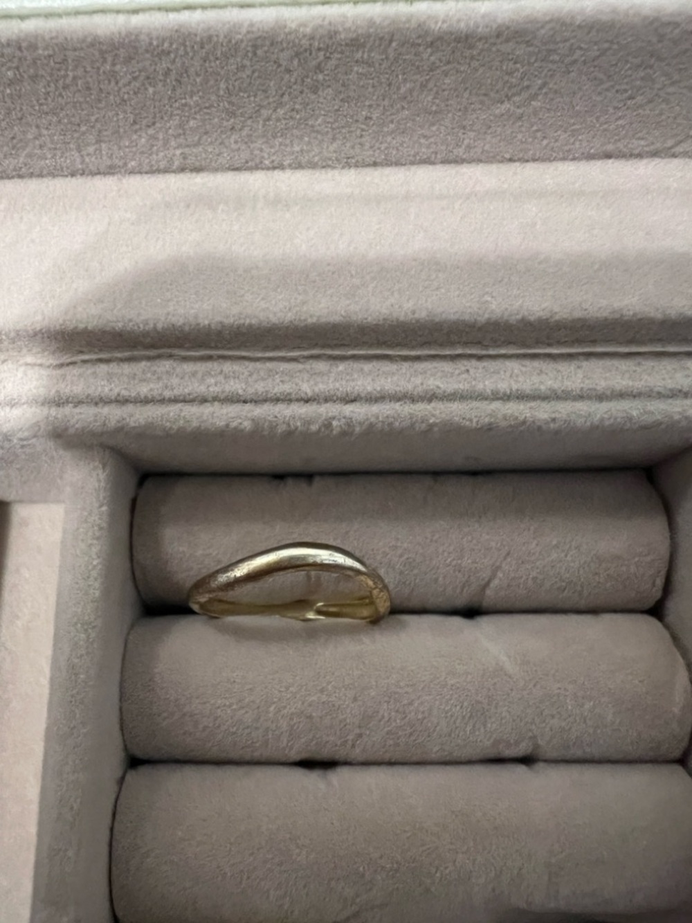 Amazon Gold Wavy Dome Band Ring